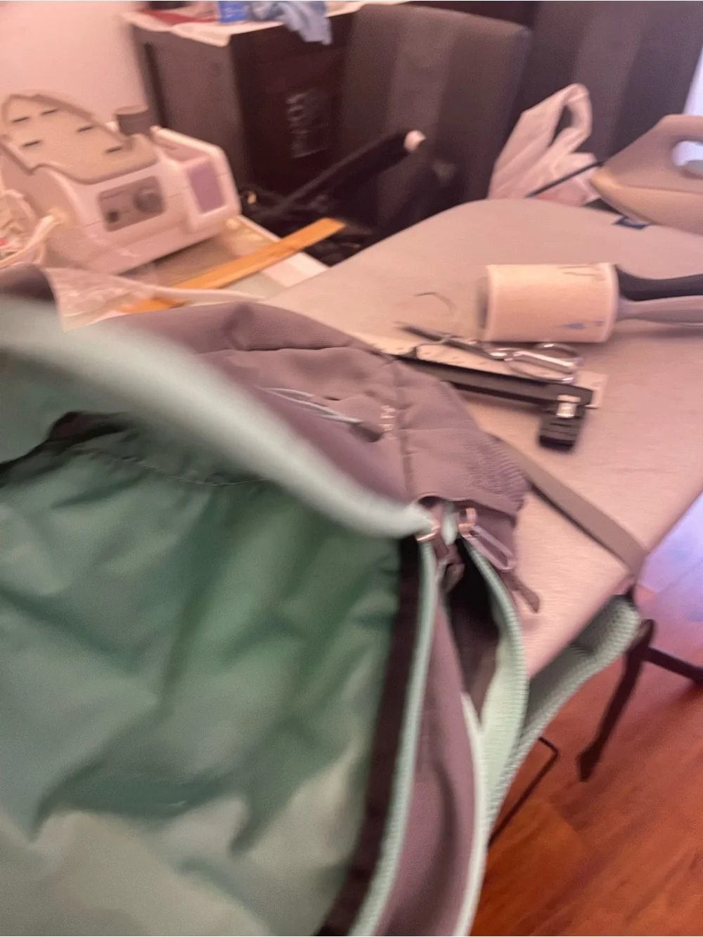 The North Face Mint and Gray Backpack Organizer